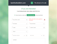 Tablet Screenshot of barefootbuilders.com